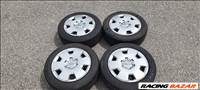 Opel Astra H, Zafira 5x110, 16" lemezfelni, 205/55 újszerű Semperit nyári gumival, dísztárcsával