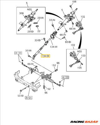 AKCIÓ! - Isuzu D-Max Kormánykardán Csukló TFS 2002-2012 8973163411