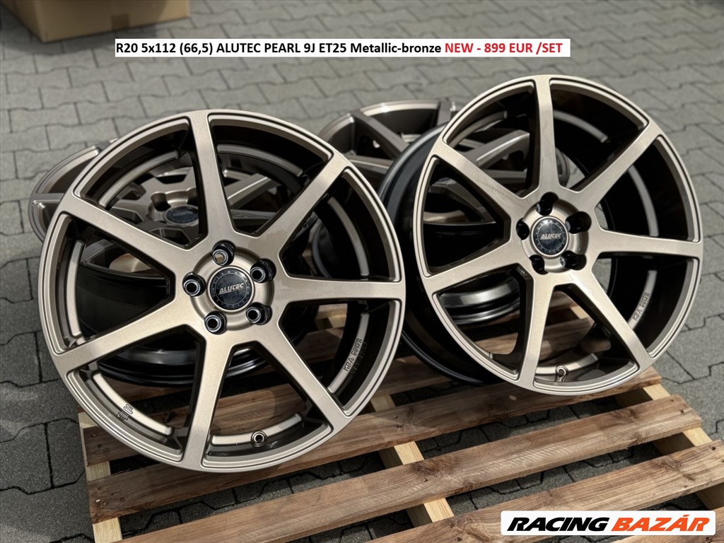 R20 5x112 (66,5) ALUTEC PEARL 9J ET25 Metallic-bronze új alufelnik felnik 20"  1. kép
