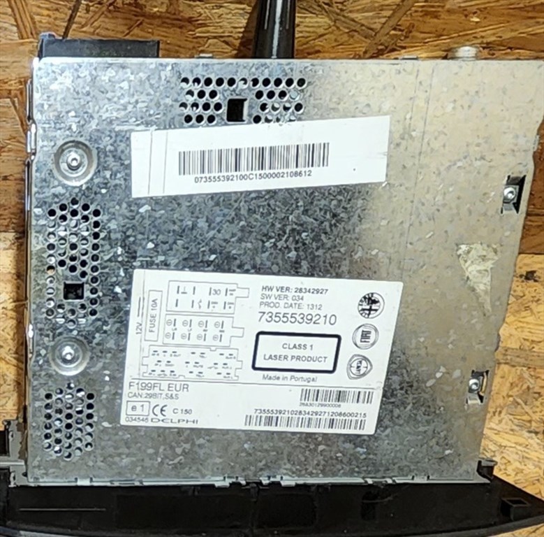 171994 Fiat Punto Evo, My Punto, Nouva Punto Cd-s Rádió Delphi, kód nincs hozzá!!!! 735553921 3. kép