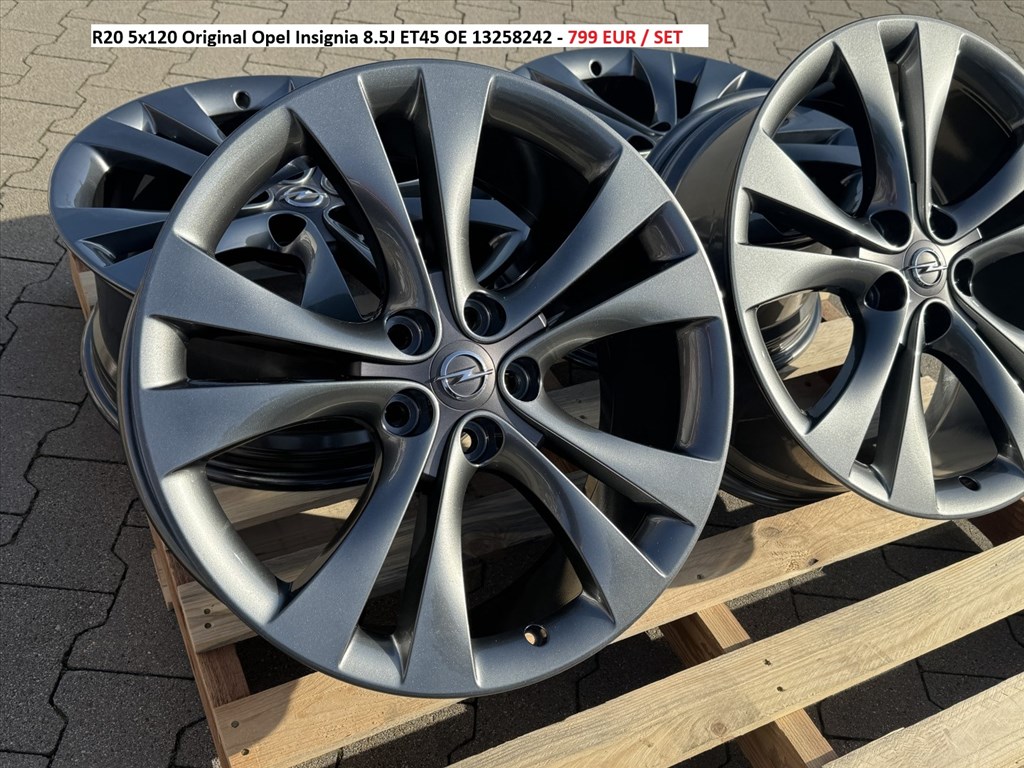 R20 5x120 Original Opel Insignia 8.5J ET45 OE 13258242 gyári alufelnik 1. kép