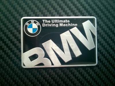 BMW ALUMÍNIUM 3D EMBLÉMA 