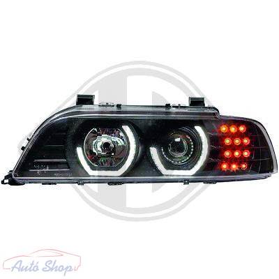 BMW E39 Első lámpa szett 3D Angel eyes 95-03