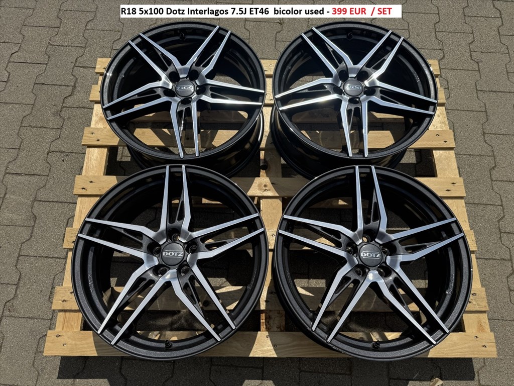 R18 5x100 Dotz Interlagos 7.5J ET46  alufelnik felnik 18" 18col 1. kép