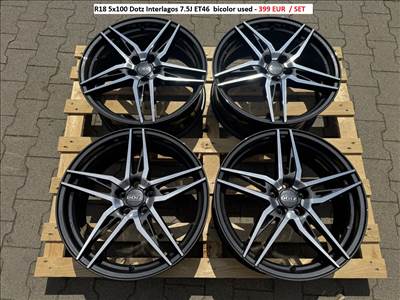 R18 5x100 Dotz Interlagos 7.5J ET46  alufelnik felnik 18" 18col