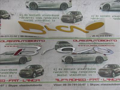Fiat Bravo utángyártott új felirat, piros 51806825