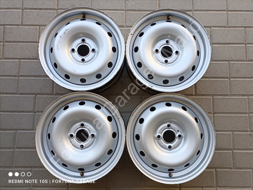 4x100 15" Renault / Dacia használt lemezfelni garnitúra (619) 1. kép