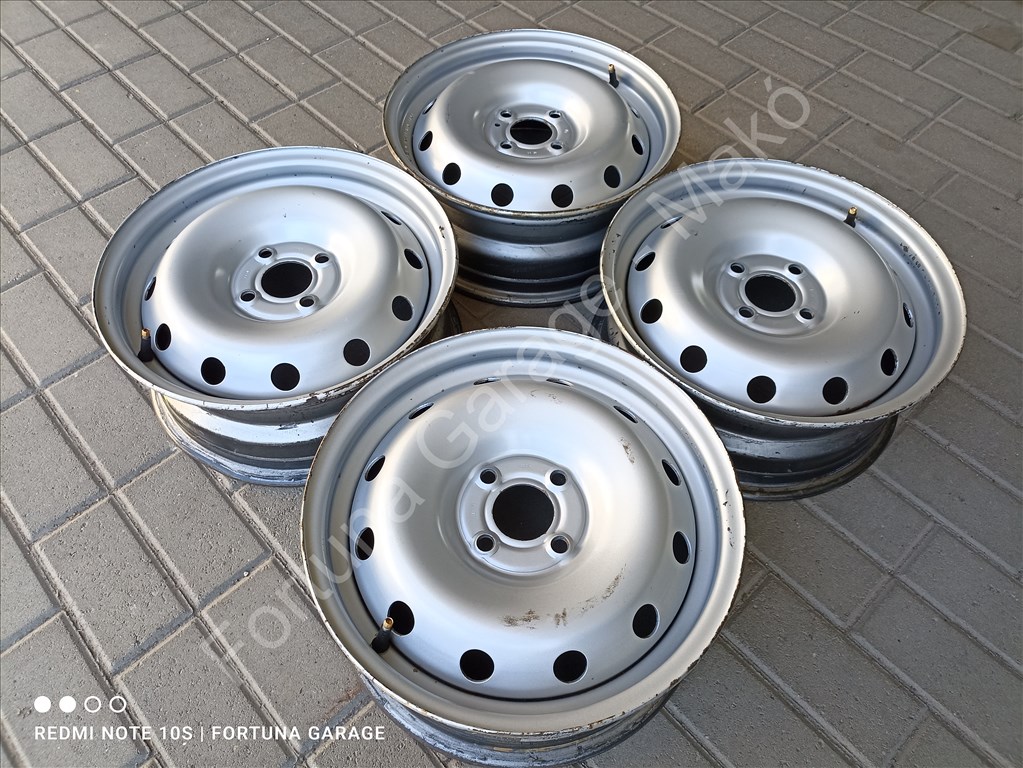 4x100 15" Renault / Dacia használt lemezfelni garnitúra (619) 2. kép