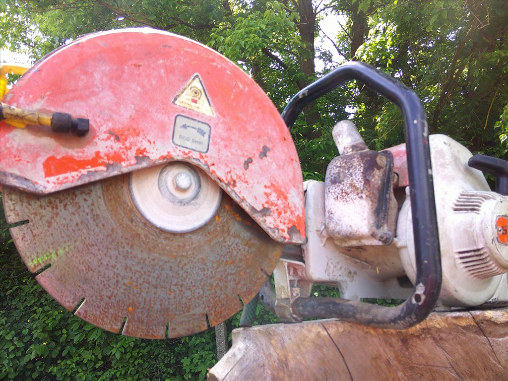 STIHL TS 350,RÉGI MADE IN GERMANY GYÁRTÁSÚ,BENZINES BETONVÁGÓ ELADÓ 9. kép