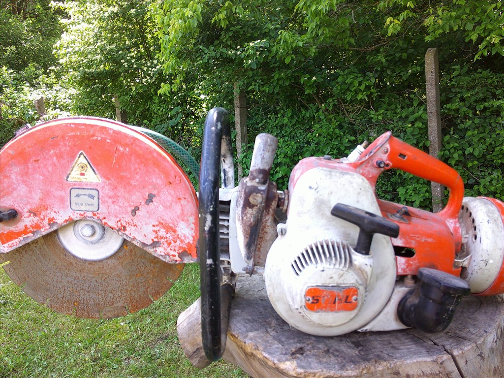 STIHL TS 350,RÉGI MADE IN GERMANY GYÁRTÁSÚ,BENZINES BETONVÁGÓ ELADÓ 10. kép