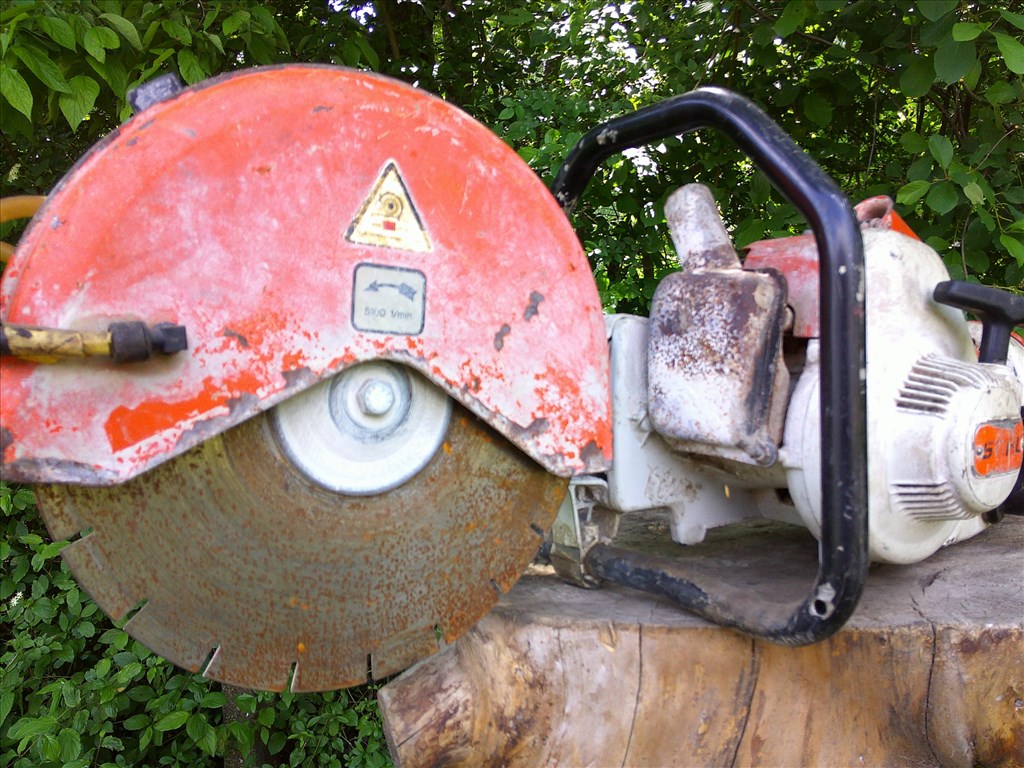 STIHL TS 350,RÉGI MADE IN GERMANY GYÁRTÁSÚ,BENZINES BETONVÁGÓ ELADÓ 25. kép