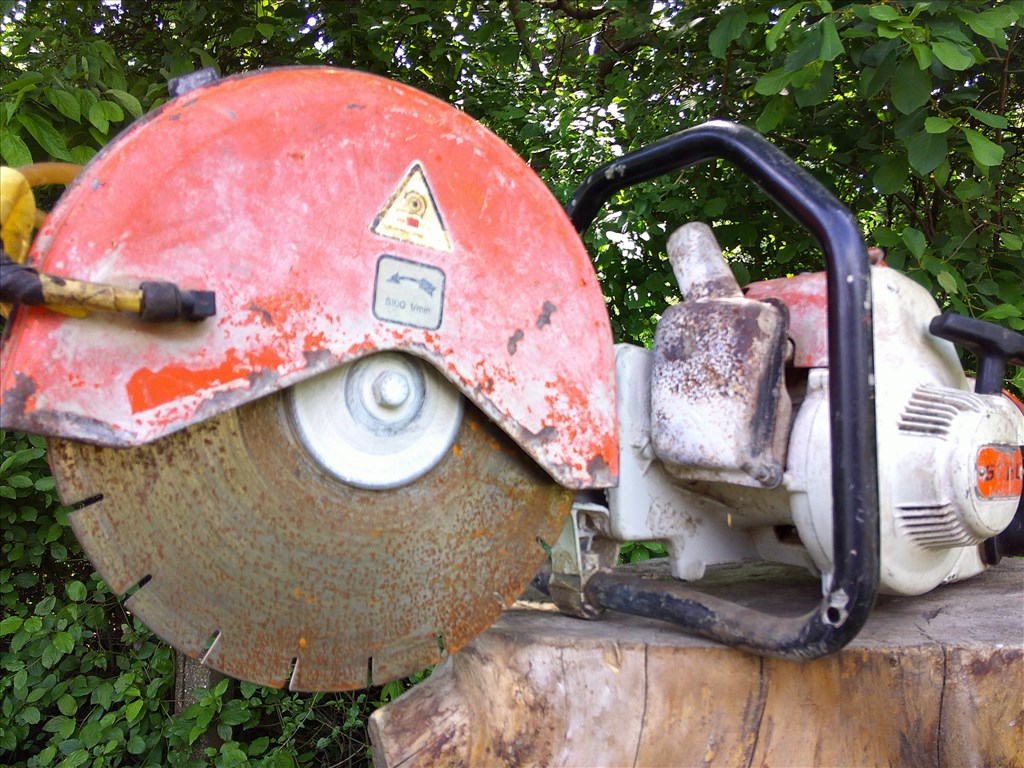 STIHL TS 350,RÉGI MADE IN GERMANY GYÁRTÁSÚ,BENZINES BETONVÁGÓ ELADÓ 26. kép