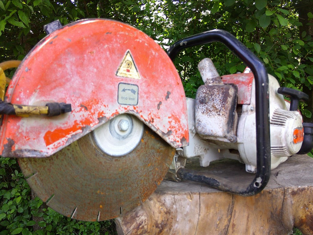 STIHL TS 350,RÉGI MADE IN GERMANY GYÁRTÁSÚ,BENZINES BETONVÁGÓ ELADÓ 32. kép