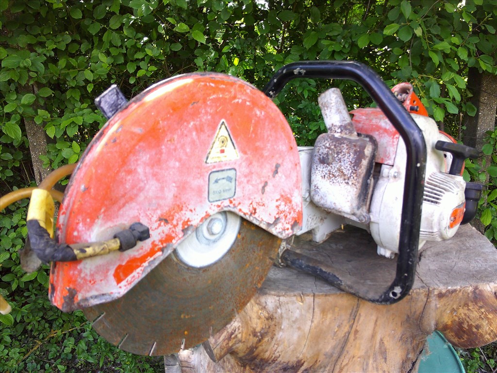 STIHL TS 350,RÉGI MADE IN GERMANY GYÁRTÁSÚ,BENZINES BETONVÁGÓ ELADÓ 33. kép