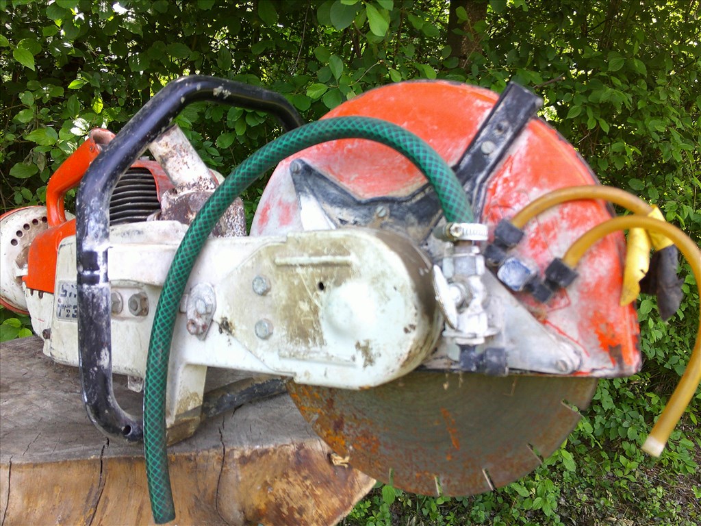 STIHL TS 350,RÉGI MADE IN GERMANY GYÁRTÁSÚ,BENZINES BETONVÁGÓ ELADÓ 73. kép