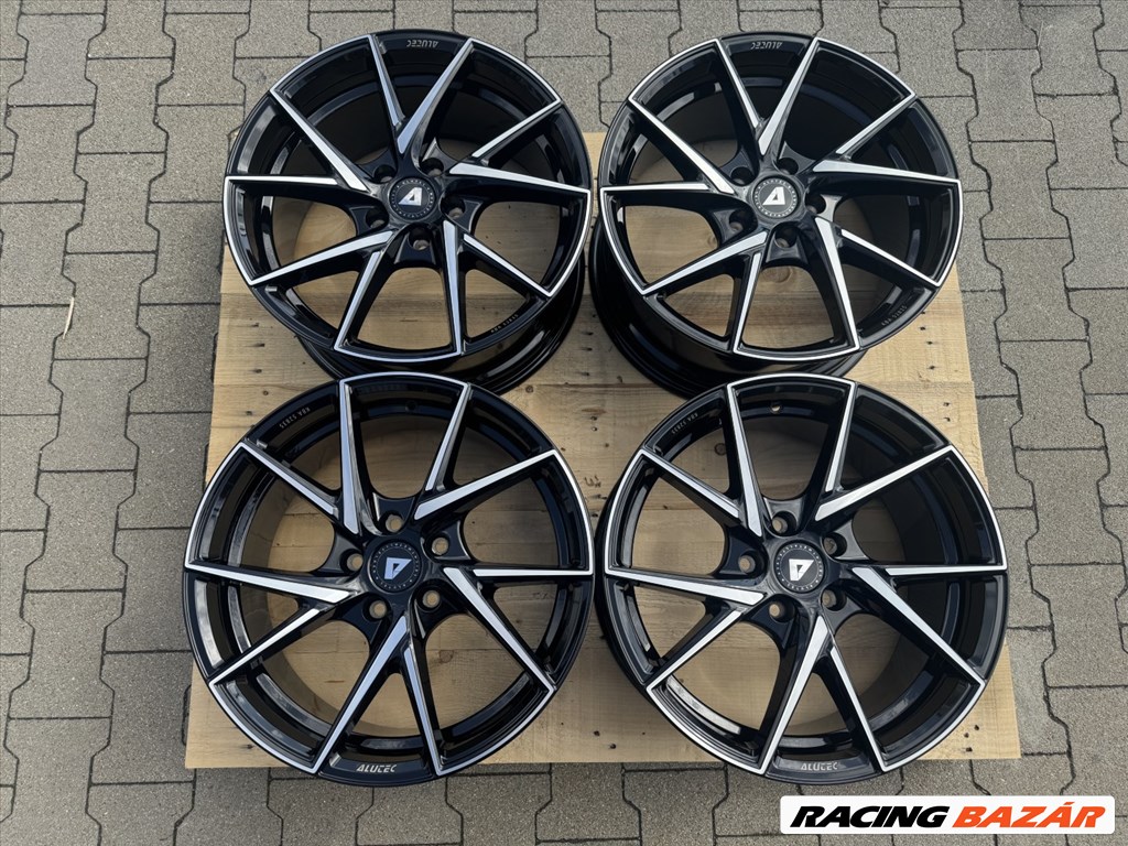 R18 5x114,3 (70,1) ALUTEC ADX.01 8.5J ET47 Diamant-Schwarz Frontpoliert új alufelnik felnik 6. kép