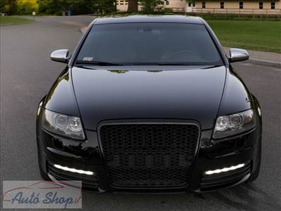 Audi A6 C6 4F 4F2 Jelnélküli Fekete Hűtőrács RS Design (Évj.: 2004 - 2011) 