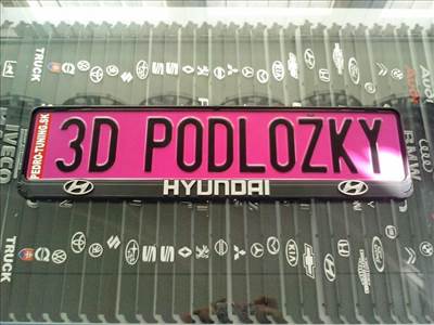 HYUNDAI 3D rendszámtábla tartó , Rendszámtábla keret , Rendszámtáblatartó