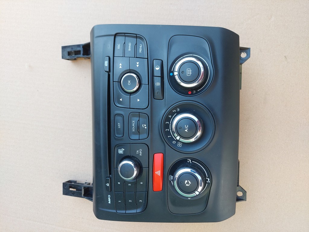 Citroen C4 II fűtéskapcsoló panel 9666395977 1. kép