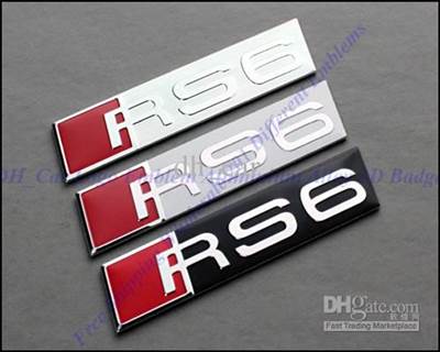 AUDI RS6 GRILL EMBLÉMA LOGÓ