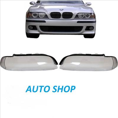 BMW E39 ELSŐ LÁMPA BÚRA SZETT 2000-2003 , lámpabúra fényszóró búra Minőségi termék