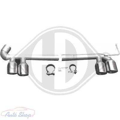 BMW F30 F31 F32 F33 F36 dupla kipufogó Teljes készlet rendszer vég, duplex szett