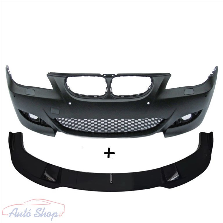 BMW E60 , E61 limuzin , touring m5 első lökhárító M5 Style lippe toldat csomag szett 24 mm pdc  1. kép
