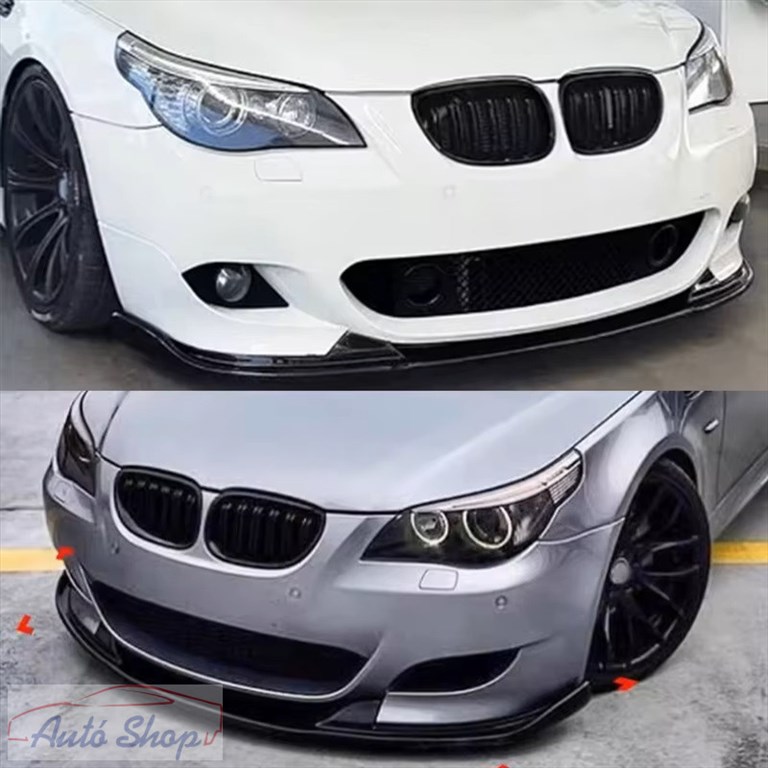 BMW E60 , E61 limuzin , touring m5 első lökhárító M5 Style lippe toldat csomag szett 24 mm pdc  6. kép