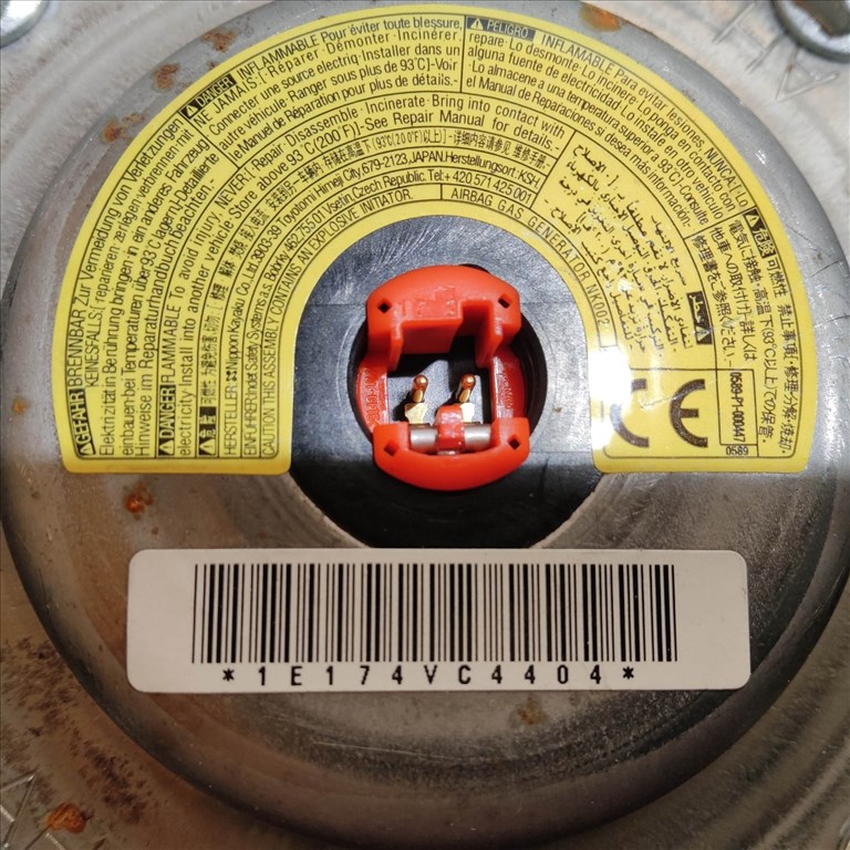 200503 Toyota Yaris III. 2010-2014 kormány légzsák 450190D42 5. kép