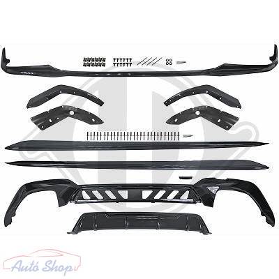 BMW G20 Limuzin , G21 Touring Spoiler,Splitter, Lippe,Légterelő M-Perfomance Style Toldat Matt fekete Készlet Évj.: 2019-től