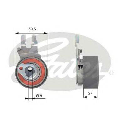 GATES T43173 - vezérműszíj feszítő FORD VOLVO VOLVO ASIA