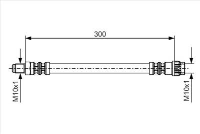 fékcső BOSCH 1 987 476 699 for RENAULT, DACIA, BLUEBIRD