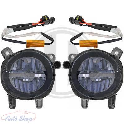  BMW 1 sorozat F20, F21, 2 sorozat F45, F23, F22, F46, 3 sorozat F30, F35, F80, F34, F31, 4 sorozat F33, F83, F32, F82, F36 LED Füst Ködlámpa szett ködlámpák Lámpa alkatrész 