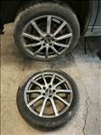 5x108, ET50 17" alufelni, rajta 225/45 használt Toyo Tires nyári gumi