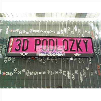 MINI COOPER 3D RENDSZÁMTÁBLA TARTÓ 