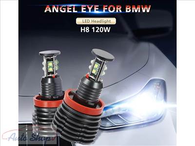 BMW ANGEL EYES LED VILLÁGITÁS H8 E82,E90 M3,E92,E93,E70,E89,X1,E84,X5 E70,X6 E71 ,X5M,X6M,Z4-E89 120W