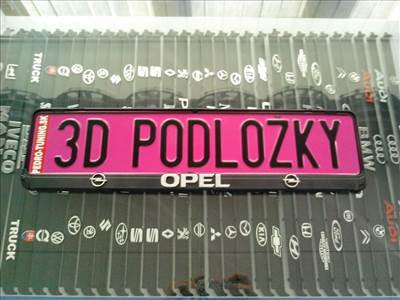 OPEL 3D rendszámtábla tartó , Rendszámtábla keret , Rendszámtáblatartó