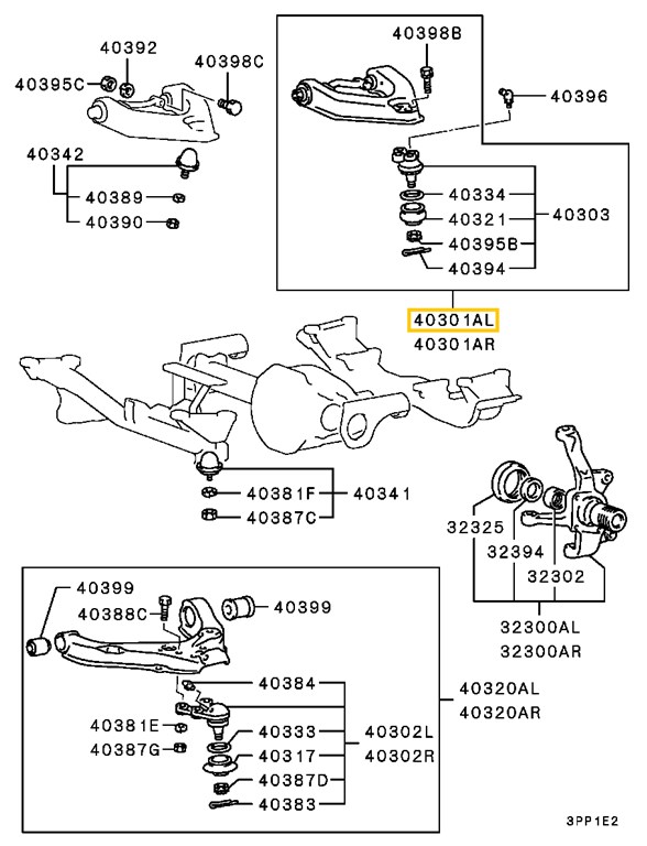 AKCIÓ! - Mitsubishi L300 Lengőkar Felső Bal 1986-2008 mb598547 1. kép