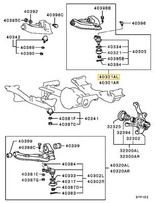 AKCIÓ! - Mitsubishi L300 Lengőkar Felső Bal 1986-2008 mb598547