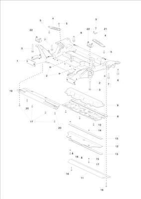Tesla Model S 2012-2016 Dual motor első bölcső