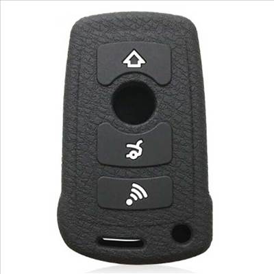 BMW kulcs szilikon tok 3 gombos - Fekete