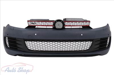 Volkswagen Golf VI 6 MK6 GTI Look PDC Első Lökhárító és Hűtőrács szett Évj.: 2008 - 2013