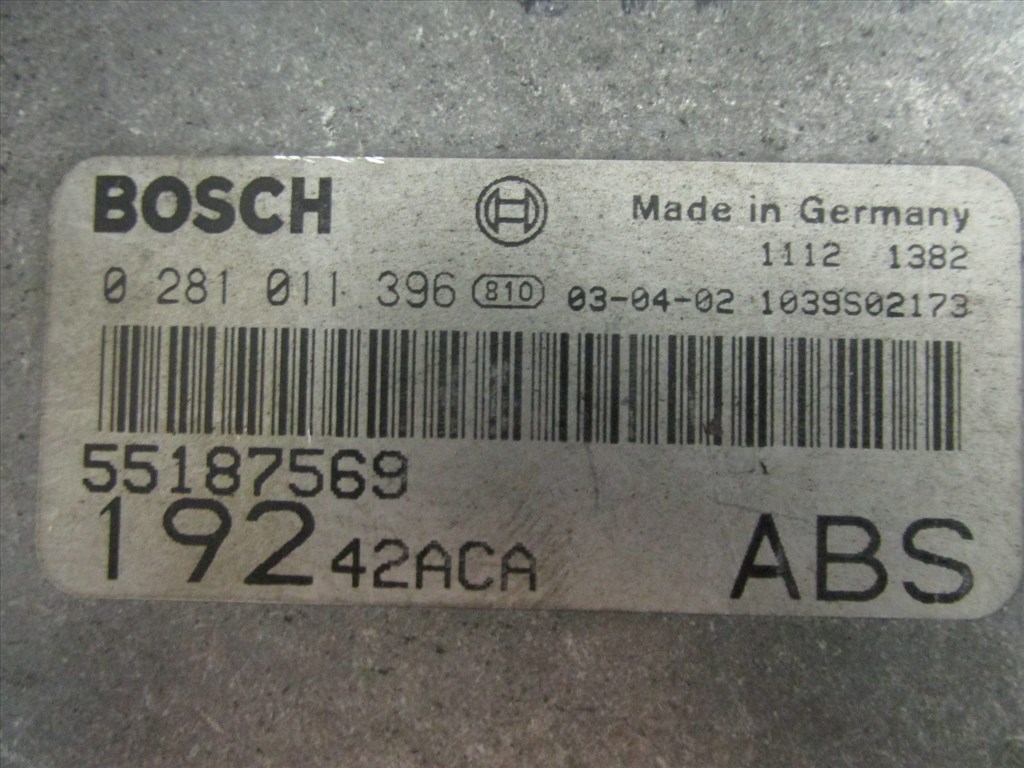 71901 Fiat Stilo 1,9 Jtd motorvezérlő szett 0281011396 3. kép