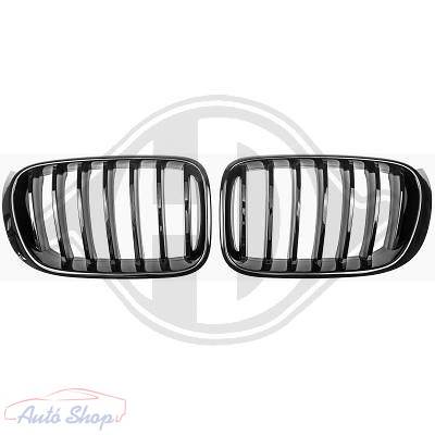 BMW X3 F25 M-Performance Fényes Fekete Hütőrács Vese Évj.: 2010 - 2014