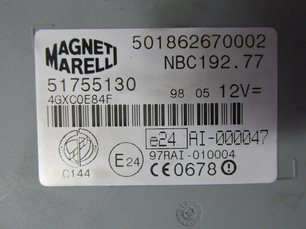 72462 Fiat Stilo 1,9 8v Diesel 115 Le motorvezérlő szett 0281011553 , 55198058 4. kép