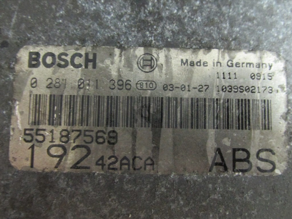 71903 Fiat Stilo 1,9 Jtd motorvezérlő szett 0281011396 , 55187569 3. kép