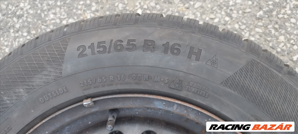Renault Kadjar szenzoros kerékszett 215/65 R16 újszerű Continental téli gumikkal eladó! 12. kép
