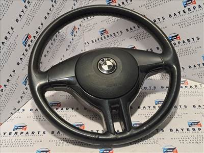BMW E46 E39 X5 dupla pálcás képálcás kormány bőrkormány bőr sport kormány - kopott