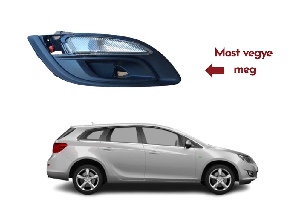 Opel Astra J Sports Tourer Jobb oldali ködlámpa 13367143R 8. kép