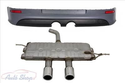 VW Golf 5 R32 (2003-2007) Golf 6 R20 (2008-2013) Kipufogórendszer és hátsó lökháritó kipufogó R20 R32 típushoz